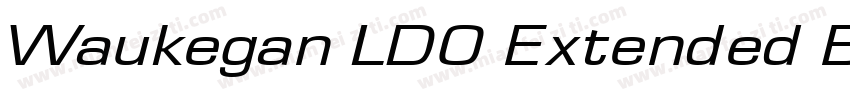 Waukegan LDO Extended Bold字体转换